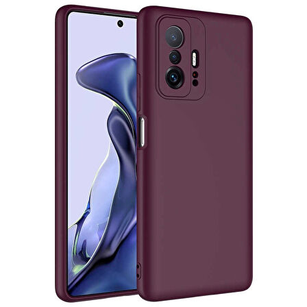 Xiaomi Mi 11T 5G Uyumlu Kılıf İç Yüzeyi Kadife Lansman Kapak