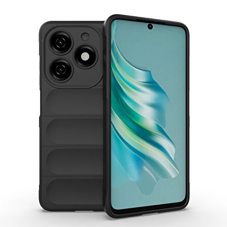 Tecno Spark 20 Uyumlu Kılıf Esnek TPU Oyuklu Arka Yüzey Etnik Silikon Kapak