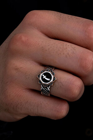 Erkek Gümüş Yüzük - Zülfikar Kılıcı İnce Kibar Gümüş Yüzük