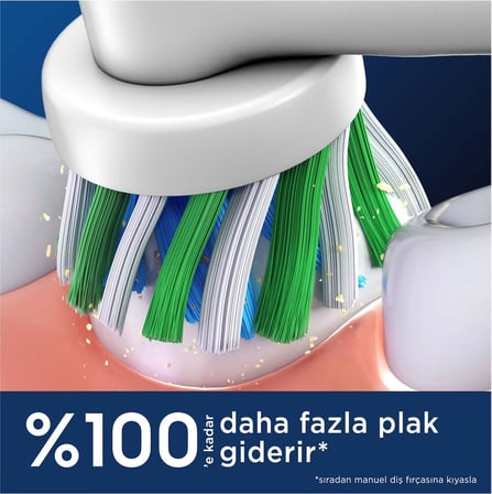 Oral-B Şarjlı Diş Fırçası Yedek Başlığı Cross Action X-Filament Orta Sertlik 4 Adet