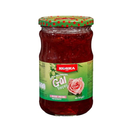 KOSKA Ekstra Geleneksel Gül Reçeli 760 G %45 Meyveli