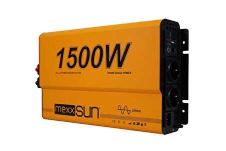 Mexxsun 12V 1500W Tam Sinüs UPS (Remote Ekran) İnverter