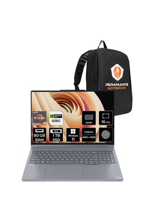 ThinkBook 16P G6 R9-8940HX 80GB 1TB SSD RTX5060/8GB 115W 16" QHD+ 240Hz W11P Laptop