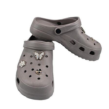 SİA ÇANTA TAŞLI SÜSLÜ KELEBEKLİ HAFİF RAHAT SANDALET CROCS TERLİK