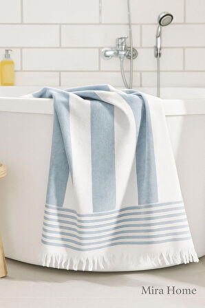 Serenity Büyük Boy Peştemal Havlu Deniz Plaj Banyo 90x170 cm %100 Pamuk