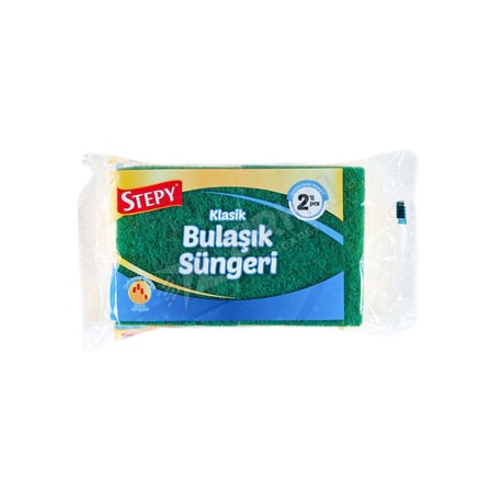Stepy Bulaşık Süngeri 2 Li Oluklu