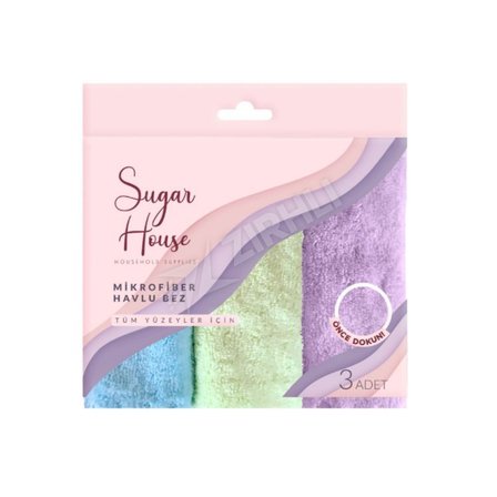Sugar House Mikrofiber Havlu Bez 3'lü