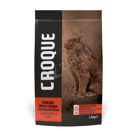 2 ADET Croque Tavuk Etli Kısırlaştırılmış Kedi Maması 1.5 Kg
