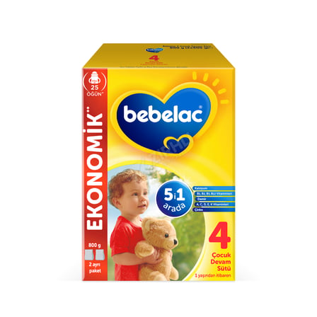 3 ADET Bebelac Çocuk Devam Sütü No:4 800 Gr