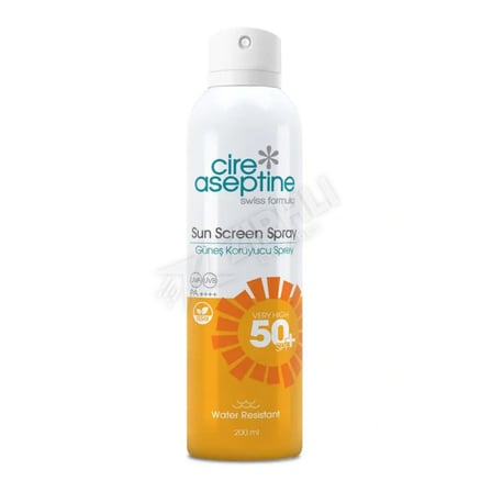 Cire Aseptine Sun Güneş Koruyucu Sprey 50 Spf 200 Ml