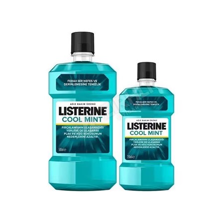Listerine Ağız Gargarası Cool Mint  500 Ml + 250 Ml