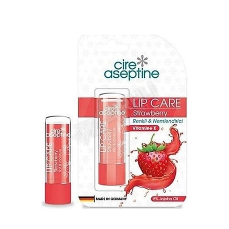 2 ADET Cire Aseptine Dudak Kremi Strawberry 4,5 Gr