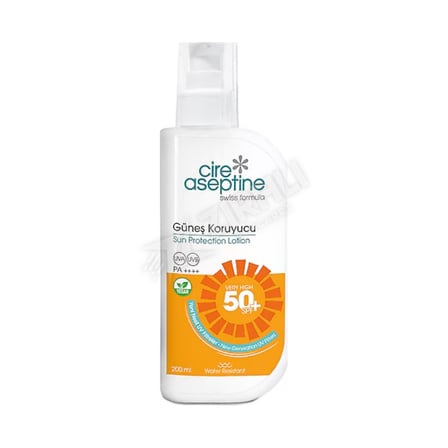 2 ADET Cire Aseptine Sun Güneş Koruyucu Spf50+ Losyon 200 Ml
