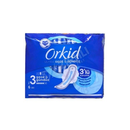 2 ADET Orkid Ultra Gece Tekli Paket 6'lı