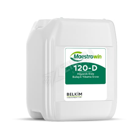 2 ADET Maestrowin 120-D Hijyenik Elde Bulaşık Yıkama Sıvısı 20 Kg