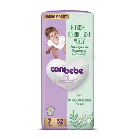 2 ADET Canbebe Bebek Bezi Mega Paket Xxl 52'li
