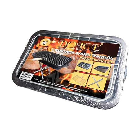 2 ADET Dolce Portatif Ayaklı Mangal Büyük 64 Cm