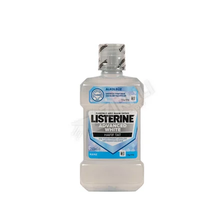 3 ADET Listerine Ağız Gargara Advenced White 250 Ml