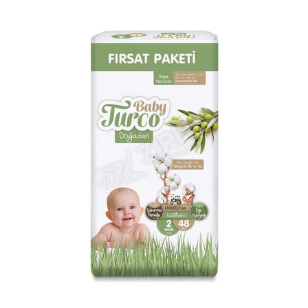3 ADET Baby Turco Fırsat ( 2 No ) Mini 48'Li