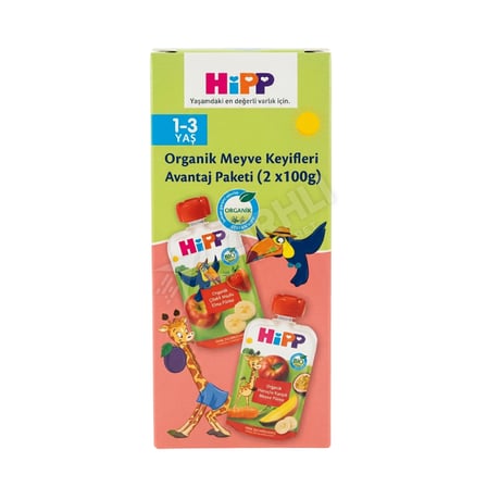 3 ADET Hipp Meyve Keyfi Avantajlı Paket Pembe (2x100 Gr)