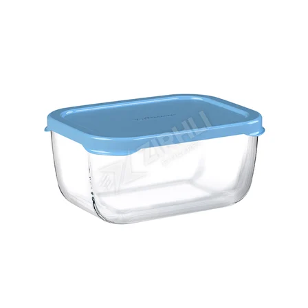 3 ADET Paşabahçe Snow Box Saklama Kabı 420 Cc Turkuaz Kapak
