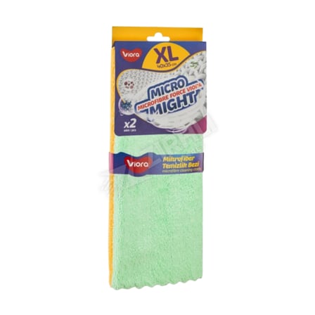 3 ADET Viora Micro Might Mikrofiber Temizlik Bezi 35X40 Cm 2'Li