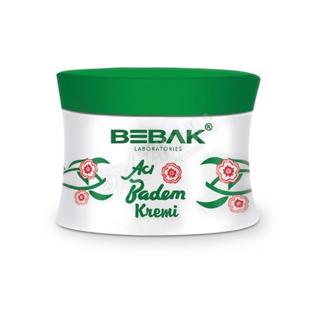 4 ADET Bebak Acı Badem Kremi Kavanoz 70 Ml
