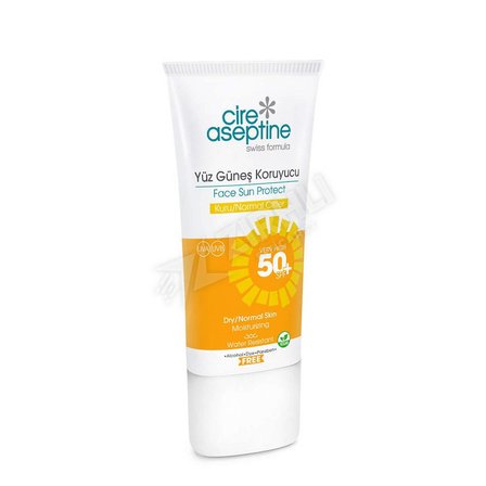 4 ADET Cire Aseptine Sun Güneş Koruyucu Yüz Kuru/Normal Ciltler Spf50 50 Ml