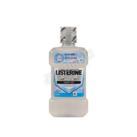 4 ADET Listerine Ağız Gargara Advenced White 250 Ml