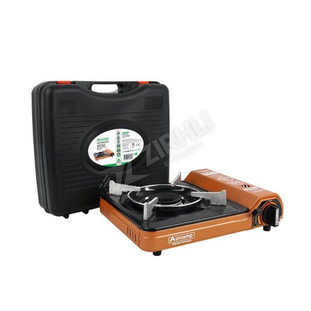 4 ADET Orcamp Gaz Stop Emniyetli Turuncu Portatif Tekli Ocak