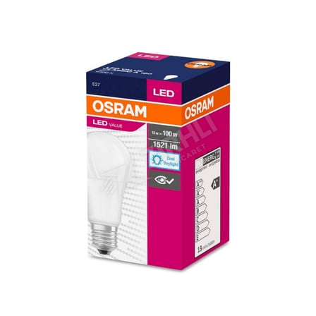 4 ADET Osram Led Value Cl A 100 13W/865 E27 Beyaz Işık