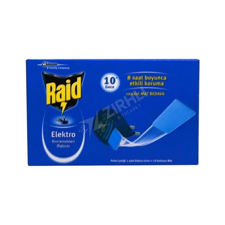4 ADET Raid Elektro Isıtıcı + 10 Mat Tablet