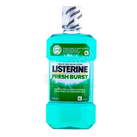 5 ADET Listerine Ağız Gargarası 500 Ml Nane Burst