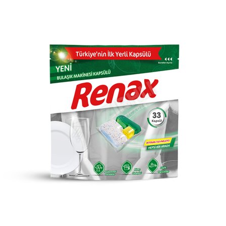 5 ADET Renax Bulaşık Makinesi Kapsülü 33'lü