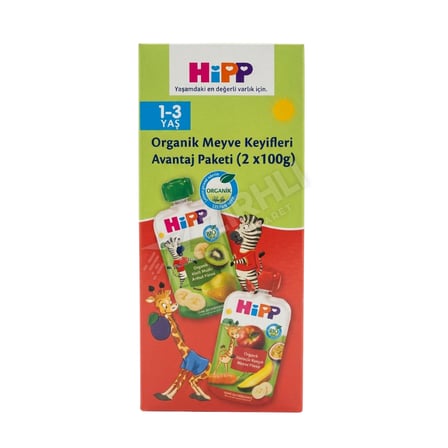 5 ADET Hipp Meyve Keyfi Avantajlı Paket Kırmızı (2x100 Gr )
