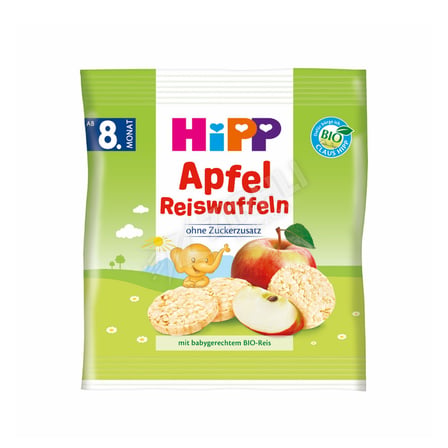 5 ADET Hipp Organik Elmalı Pirinçli Bebek Gofreti 30 Gr