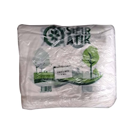 5 ADET Hışır Poşet Baskılı 1 Kg Orta 120 Adet