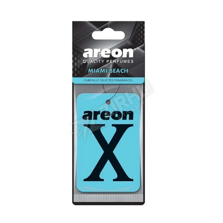 5 ADET Areon X Miami Beach Oto Araç Kokusu (Turkuaz - Siyah )