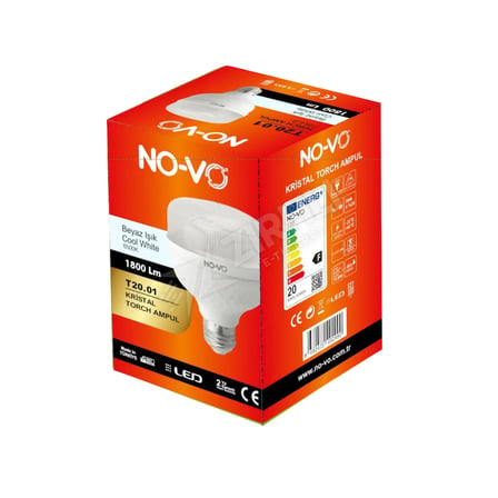 5 ADET Novo Led Ampül Torch 20W