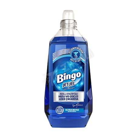 Bingo Jet Jel Sıvı Deterjan Ultra Beyaz 1480 Ml