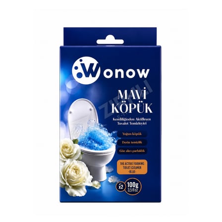 Wonow Tuvalet Temizleyici Mavi Köpük 2X100 Gr