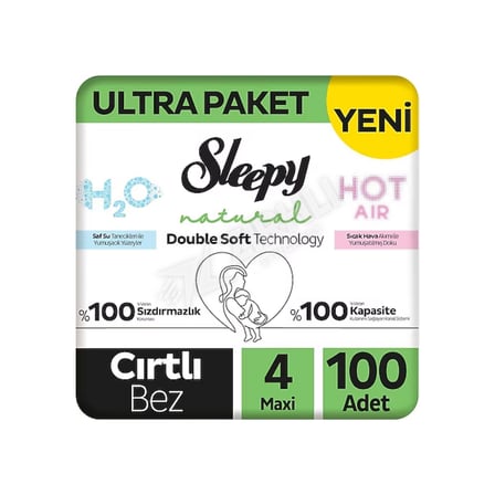 Sleepy Natural Ultra Paket Double Soft Maxi 100'lü