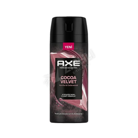 2 ADET Axe Deo Premium Cocoa Velvet 150 Ml