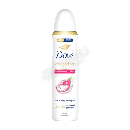 2 ADET Dove Dragon&Coconut Deodorant 150 Ml
