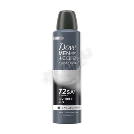 2 ADET Dove Men Advanced Invisible Dry Deodorant 150 Ml