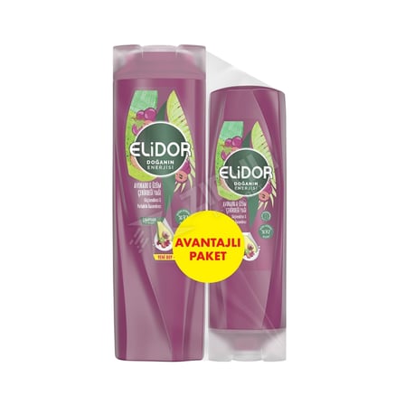 2 ADET Elidor Avakado Şampuan 400 Ml + Saç Kremi 200 Ml