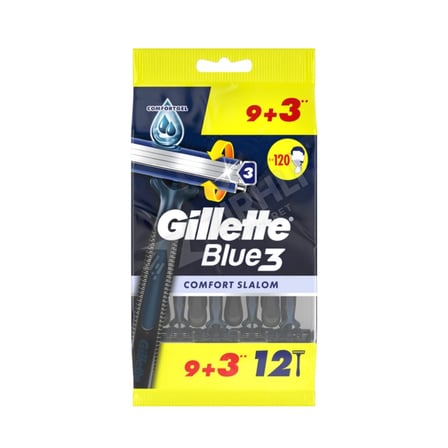 2 ADET Gillette Blue3 Slalom Tıraş Bıçağı 9 + 3'lü Poşet