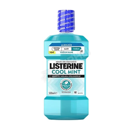 2 ADET Listerine Cool Mint Alkolsüz Yoğun Tat Ağız Gargarası 500 Ml