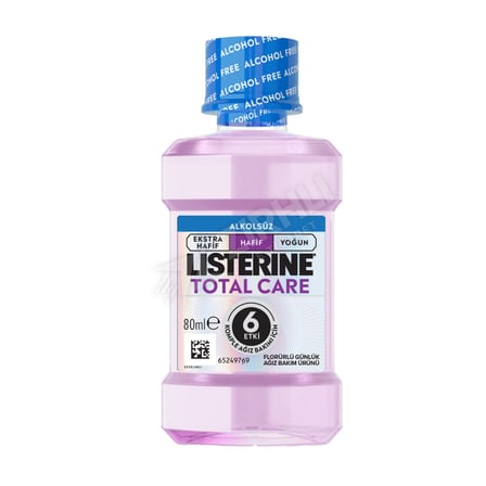 2 ADET Listerine Total Care Hafif Tat Ağız Gargarası 80 Ml