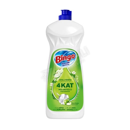 2 ADET Bingo Sıvı Bulaşık Deterjanı Elma 1500 Ml